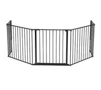 BabyDan Flex XL, 90-278 cm/35.5-109.4 inches, Fire Guard/Hearth Gate/Stair Gate/Room Divider, Black, Made in Denmark - Baby Gate/Safety Gate (Pet Gate/Dog gate/Dog playpen)