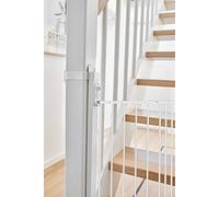 BabyDan NO Drilling Solid Wood Universal Staircase Adaptor Installation Kit Allows Safety Gates to be Fitted onto Stairs Newel Posts Balusters, White