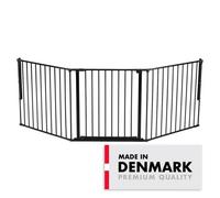 Babydan Olaf X Wide Wall Mounted Safety Gate 90 - 223Cm Room Divider, Fire Guard & Play Pen Black