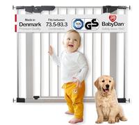 BabyDan Premier True pressure fit gate with indicator- Silver