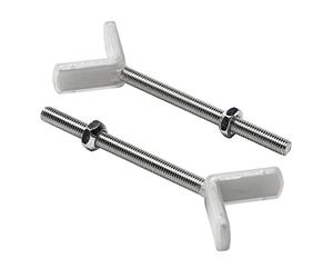 BabyDan Y-Shaped Threaded Rod for Safety Gate Silver - Pack of 2