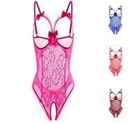 Babydolls Sexy Lingerie Valentine's Day Sex Costumes Women Womens Sexy Lingerie Uk Sexy Christmas Outfits for Women Size 24 Bra and Panties Set Silk Sexy Nightwear for Women Plus Size Hot Pink
