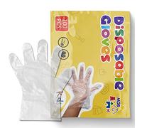 Babyease Disposable Gloves for Kids - 100 Pack Multipurpose Gloves Powder Free, Latex Free for Food Prep, Crafting, Painting & Playing