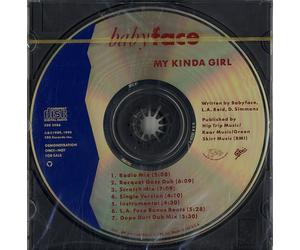 Babyface My Kinda Girl US Promo CD single CD5 ZSK2086 CBS 1990