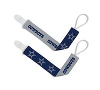 BabyFanatic Officially Licensed Unisex Pacifier Clip 2-Pack - NFL Dallas Cowboys - Officially Licensed Baby Apparel