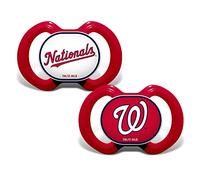 BabyFanatic Pacifiers Pack of 2 - MLB Washington Nationals - Officially Licensed League Gear