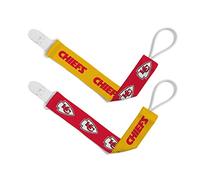 BabyFanatic Unisex Baby Pacifier Clip Officially Licensed 2 Pack NFL Kansas City Chiefs