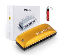 BabyFat 7 Hole Blues Mini Harmonica Set,Diatonic Harmonica with free lanyards,Gifts for Kids and Beginners,Easy-playing Musical Instrument(G Key）