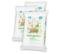 Babyganics Toy, Table & Highchair Wipes, Fragrance Free, 25 Count (Pack of 3)