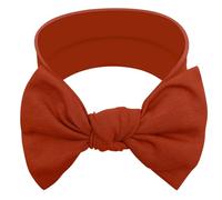BABYGIZ Baby Girl Headbands Cotton Handmade Bows Hair Accessories (Rust)