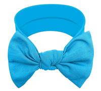 BABYGIZ Baby Girl Headbands Cotton Handmade Bows Headbands for Kids Hair Accessories (Blue)