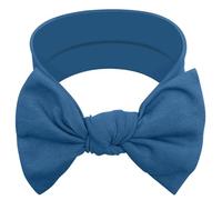 BABYGIZ Baby Girl Headbands Cotton Handmade Bows Headbands for Kids Hair Accessories (Queen Blue)