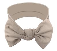 BABYGIZ Baby Girl Headbands Handmade Cotton Headbands with Bows Toddler Hair Accessories (Dark Beige)