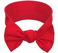 BABYGIZ Baby Girl Headbands-Infant,Toddler Cotton Handmade Hairbands with Bows Child Hair Accessories, Red, 1 Count (Pack of 1)