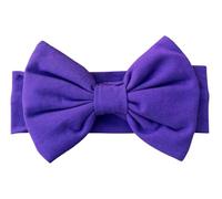 BABYGIZ Baby Headbands Newborn Infant Toddler Cotton Handmade with Big Bows Hair Accessories for Kids 0-6 Months Purple