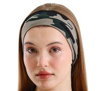 BABYGIZ Headbands for Women Solid Color Non-Slip for Yoga, Fashion Sports Hair Bands for Women's Hair, Soft Cotton Fabric Stretchy Headbands for Women for Workout Fitness Running (Camo Green, 1 Size)