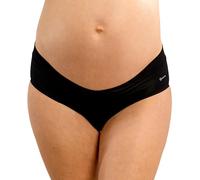 BABYGO® Maternity Knickers | Seamless with Leak Proof Gusset | Under the Bump | Soft and Stretchy | Low Rise for Pregnancy and Postpartum (UK, Alpha, M, Regular, Regular, 1 Pack) Black