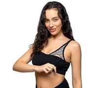 BABYGO® Nursing Bra for Breastfeeding in Super Soft Tencel™ Modal | Maternity Bra for Pregnancy, Seamless, Wireless and Removal Pads for Comfort (UK, Alpha, S, Regular, Regular, Sensory)