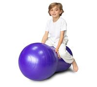 BABYGO® Sensory Exercise Ball | Peanut Ball for Kids Children | Autism Therapy Calming Development Activities Motor Skills | Exercise Book & Pump Included (Kids Peanut Ball, Purple)