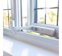 BABYGO® Window Restrictor - Child Proofing & Cat Lock for UPVC, Wooden, Metal & Aluminium Windows | Restricts Pets | Self-Adhesive, No Tools Required
