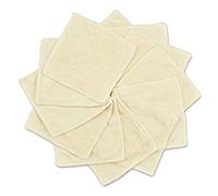 Babygoal Bamboo Baby Wipes, Washable Small Saliva Towels for Newborns, 12-Pack Cloth Face Wipes - Ultra-Soft & Reusable