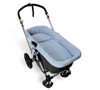 Babyline Muslin carrycot Cover + Quilt and Pillow, Blue, Universal (excepto capazos con cremallera)