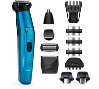 Babyliss 12 in 1 Japanese Steel Cordless Trimmer Precision Groomer For Men Blue