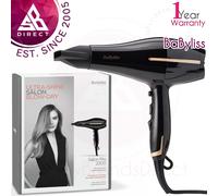 BaByliss 5552U Salon Pro Ionic Hair Dryer│2200W│2 Speeds & 3 Heat Settings│InUK