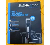 BaByliss 7056CU Cordless 8 in 1 All Over Grooming Kit - Gift for Men - Black
