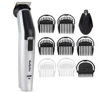 BaByliss MEN 10 in 1 Titanium Face and Body Multi Grooming Kit with Nose Trimmer Head