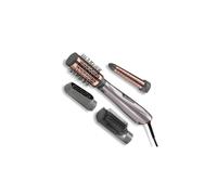 BaByliss Air Styler 1000W - All In One Hair dryer brush, Volumiser and Curler, Advanced Ionic Frizz-Control System, 4 Attachments, Copper/Grey, 2136U
