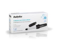 BaByliss 2583BU Pro Gas Hair Tong And Brush Cordless 19mm Ceramic Barrel