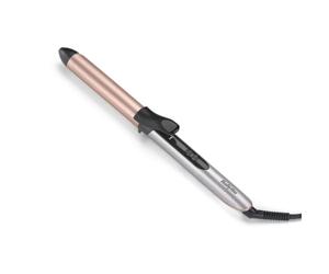 Babyliss Cosmos 25mm Hair Curling Tong, Natural Curls & Waves, Silver | Smooth Ceramic Barrel, 6 Digital Heat Settings, Fast Heat-Up, Extra Long Barrel for Long Hair, Auto Shut Off, Heat Mat, C263U
