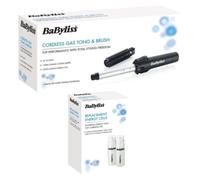 BaByliss Hair Curling Tong 19mm Styling Brush 2583BU + 4580U 2 Extra Energy Cell