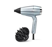 BaByliss Hydro-Fusion Hair Dryer with Diffuser - Professional 2100W Ionic Blow Dryer for Frizz-Free Styling, Plasma Technology for Shine, Lightweight