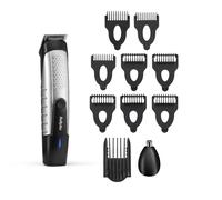 BaByliss Lithium Power Beard Trimmer - Cordless Grooming Kit with Stainless Steel Blades, Nose & Ear Trimmer, 14 Cutting Lengths (
