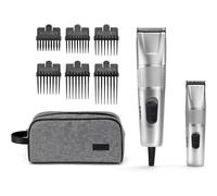 BaByliss Mens Steel Edition Mains/ Battery Hair Clipper Trimmer Gift Set - 7755U