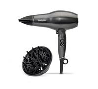 BaByliss Platinum Diamond Hair Dryer & Diffuser - Professional 2300W Blow Dryer with AC Motor, Ionic Frizz-Control, 3 Heat & 2 Speed Settings, Diamon