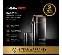 Babyliss Pro Foil Cordless Titanium Dual Foil Shaver Heavy Duty