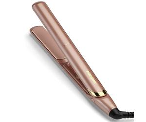 BaByliss Rose Gold Hair Straighteners - Ceramic Plates for Smooth Styling, Multi-Voltage Worldwide use, Ultra-Fast 15 Second Heat Up, 3 Heat Settings Up to 235°C, 2598U