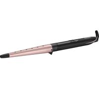 BaByliss Rose Quartz Conical Wand - 13-25mm Hair Curler for Natural Waves and Curls, Ceramic, 6 Heat Settings 160°C to 210°C, Pink & Black, C454U