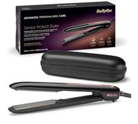 BaByliss Sensor Protect Hair Straighteners, Intelligent Heat Control, Black | Adaptive Heat Protection Technology, Titanium Floating Plates, 5 Heat Settings up to 200°C, Anti-Frizz, Storage Case, ST491U