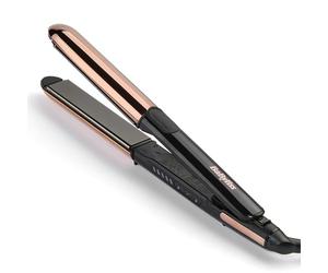 BaByliss Straight and Curl Brilliance 2-in-1 Hair Straighteners | Curved Heated Outer Plates for Easy Curls, Titanium-Ceramic, Fast Heat Up, 5 Heat Settings Up To 235°C, Multi-Voltage, 2481U