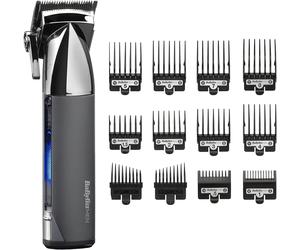 BaByliss Super-X Metal Hair Clipper, Lithium Cordless, (Silver/Grey)