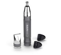 BABYLISS Super-X Metal Series Nose, Ear & Eyebrow Trimmer - Black & Silver, Black,Silver/Grey
