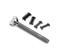 BABYLISS Super-X Metal Series X-Blade Beard & Stubble Trimmer - Silver, Silver/Grey