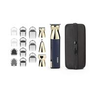 BaByliss Super-X Multi Trimmer, 15-in-1 Rechargeable Grooming Kit, Navy | Beard & Body Hair Trimmer, Ear & Nose Hair Trimmer, 0.2-16mm, Japanese Steel Blades, Waterproof, Digital Display, MT992U