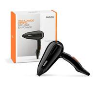 BaByliss Travel Dry 2000W Hair Dryer, Dual voltage, Worldwide, Lightweight, Compact, folding handle