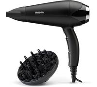 Babyliss Turbo Smooth 2200W Hair Dryer Ionic Frizz Free Curls Nozzle - 5572U