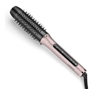 BaByliss Volume Boost Thermal Hot Brush - New 2025, 38mm Barrel Heated Curling Brush, Ionic Frizz-Control, 4 Heat Settings, Multi-Voltage, Pink/Black, HSB200U